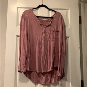 Free People Flowy Shirt